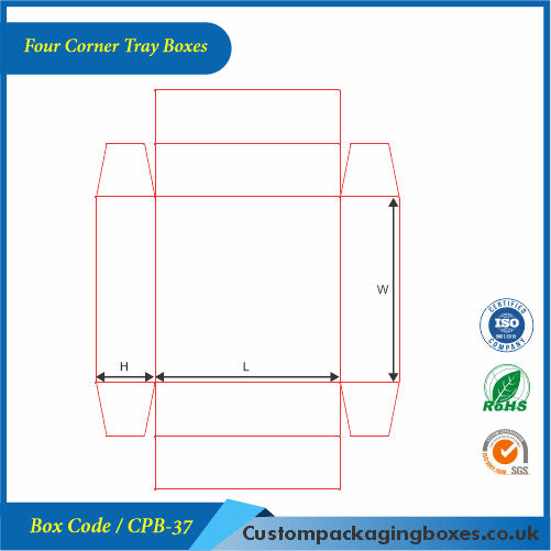 Four Corner Tray Boxes