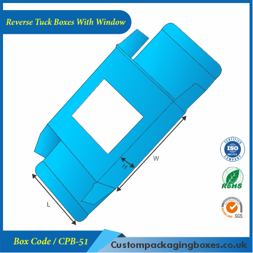 Reverse Tuck Boxes With Window