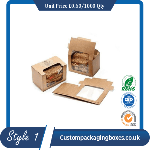 Box with window for food