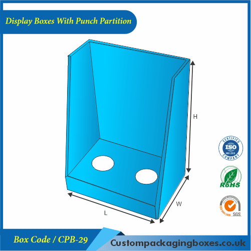 Display Boxes With Punch Partition