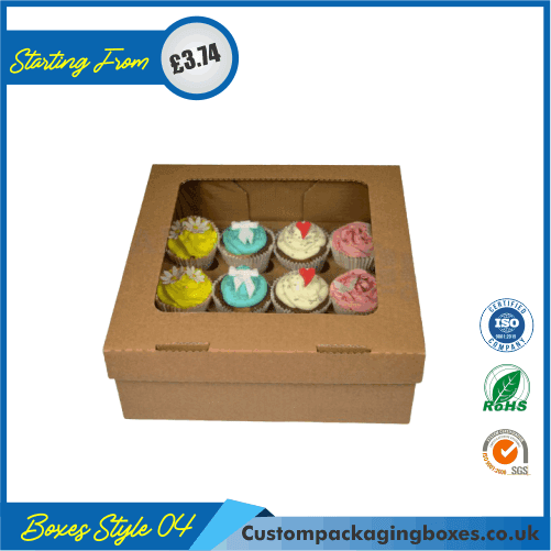 Box for 12 Cupcakes Custom Box for 12 Cupcakes Packaging Printing UK
