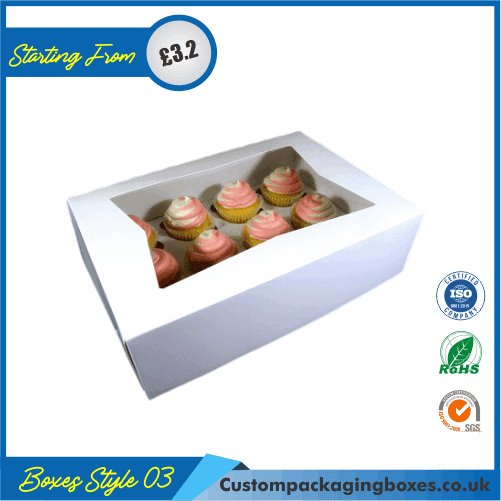 Box for 12 Cupcakes Custom Box for 12 Cupcakes Packaging Printing UK
