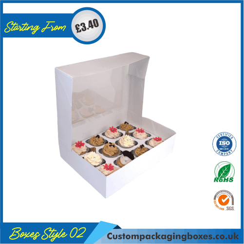 Box for 12 Cupcakes Custom Box for 12 Cupcakes Packaging Printing UK