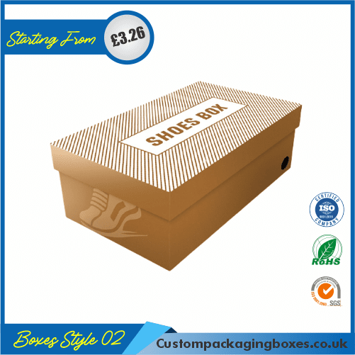 Pack of 100 Cardboard Shoe Boxes Custom Cardboard Shoe Boxes UK