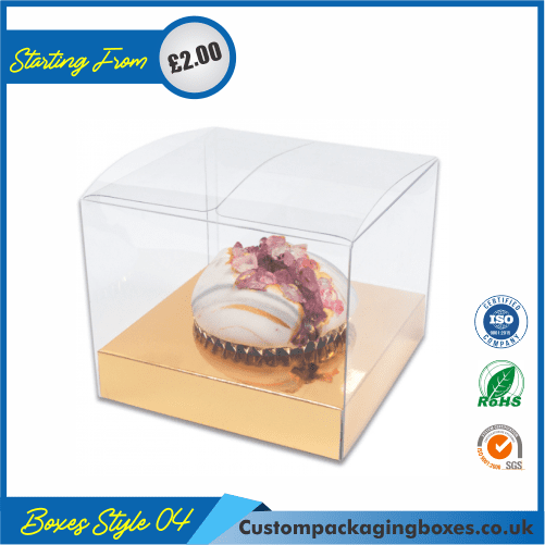 Clear Cupcake Box Custom Cake Boxes Wholesale Printing UK