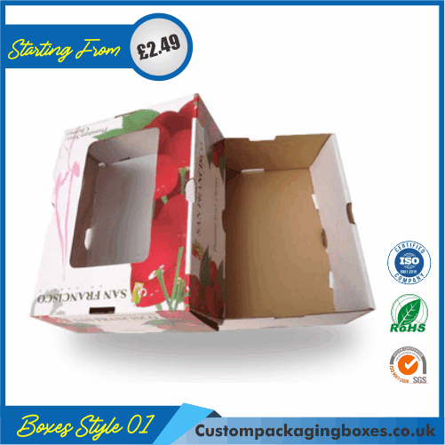 Window Corrugated Packaging Boxes Custom Window Corrugated Boxes UK